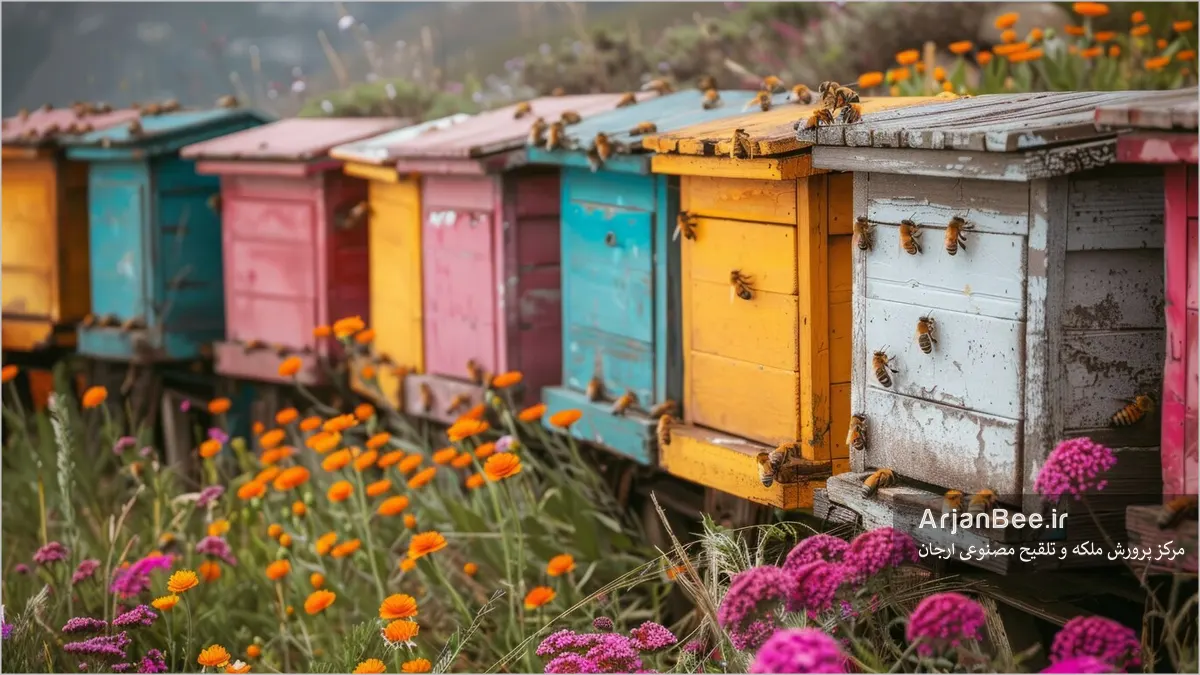 ۱۳ نکته مهم برای تعیین مکان مناسب استقرار کندو 2 انتخاب بهترین مکان استقرار کندوی زنبور عسل