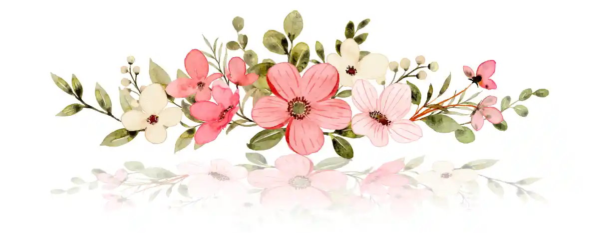 دسته گل پایین وبلاگ